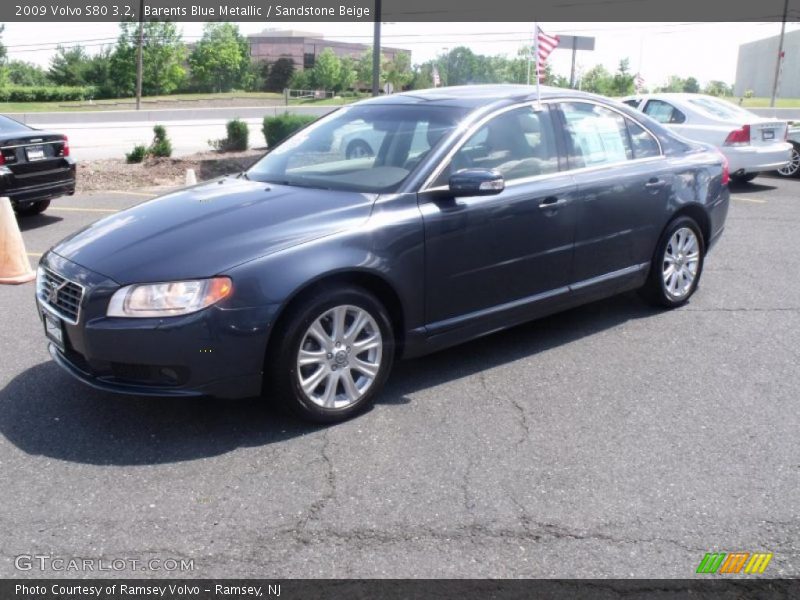 Barents Blue Metallic / Sandstone Beige 2009 Volvo S80 3.2