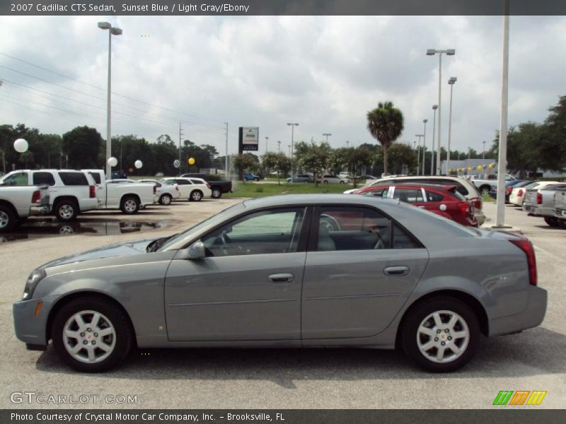 Sunset Blue / Light Gray/Ebony 2007 Cadillac CTS Sedan