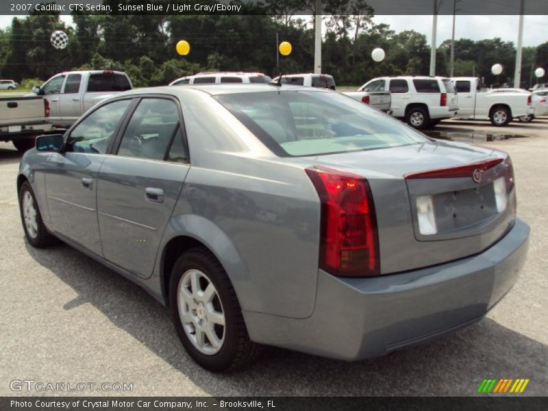 Sunset Blue / Light Gray/Ebony 2007 Cadillac CTS Sedan