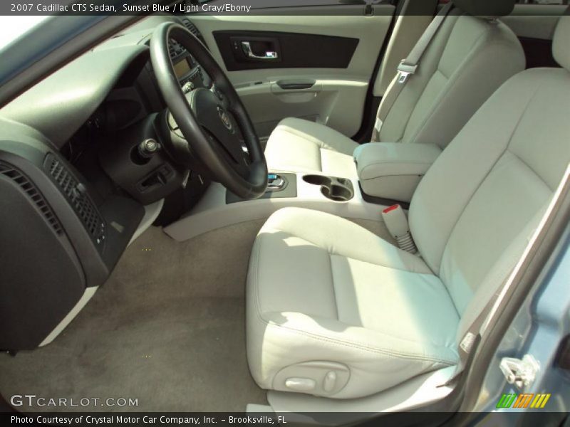 Sunset Blue / Light Gray/Ebony 2007 Cadillac CTS Sedan