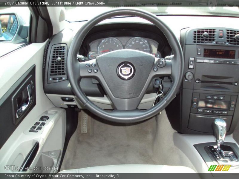 Sunset Blue / Light Gray/Ebony 2007 Cadillac CTS Sedan