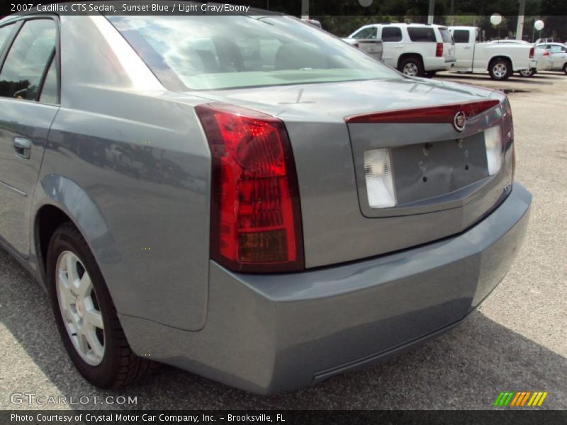 Sunset Blue / Light Gray/Ebony 2007 Cadillac CTS Sedan