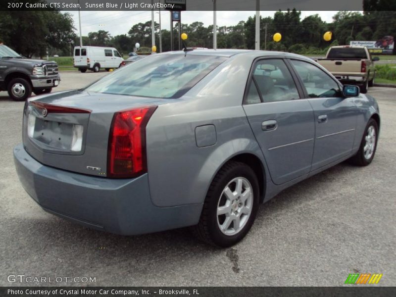 Sunset Blue / Light Gray/Ebony 2007 Cadillac CTS Sedan