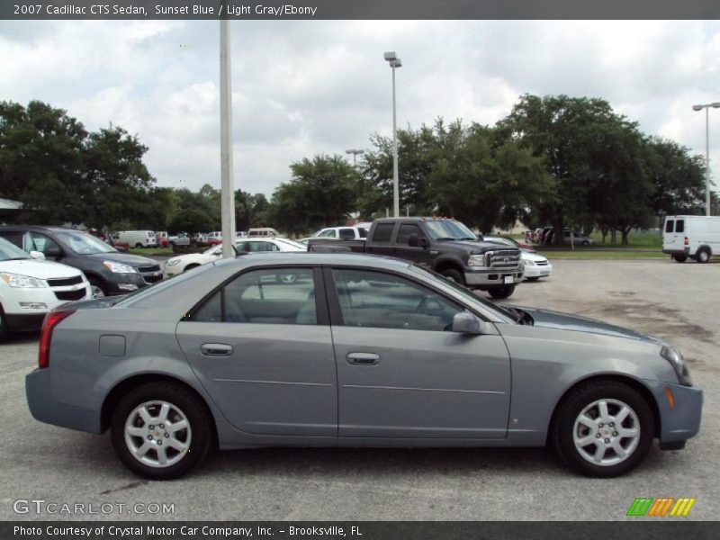 Sunset Blue / Light Gray/Ebony 2007 Cadillac CTS Sedan