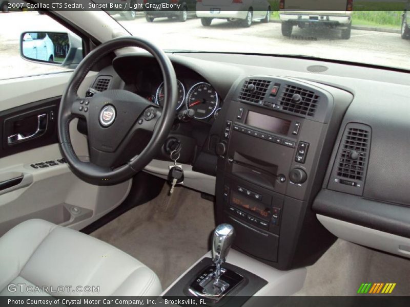 Sunset Blue / Light Gray/Ebony 2007 Cadillac CTS Sedan