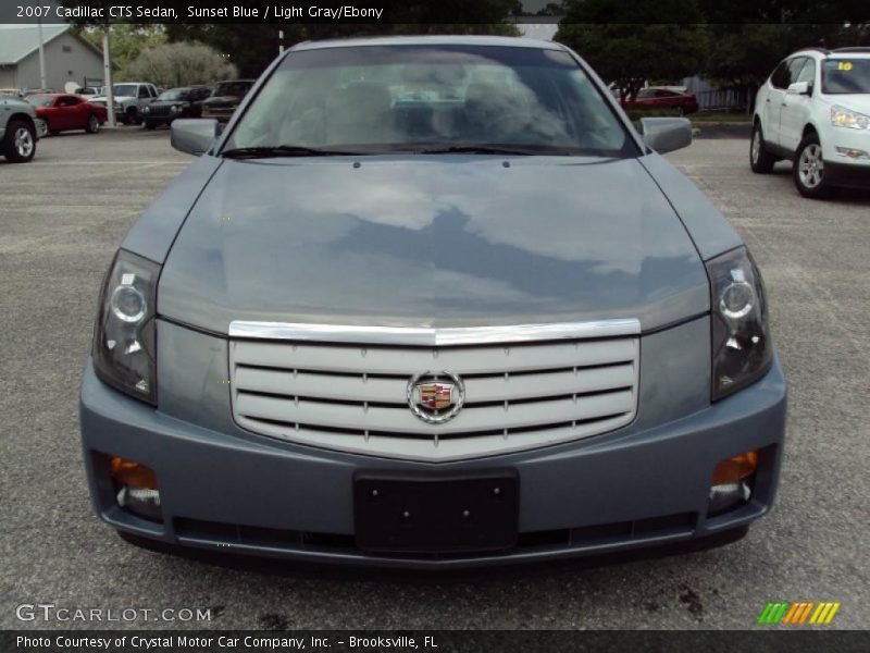 Sunset Blue / Light Gray/Ebony 2007 Cadillac CTS Sedan