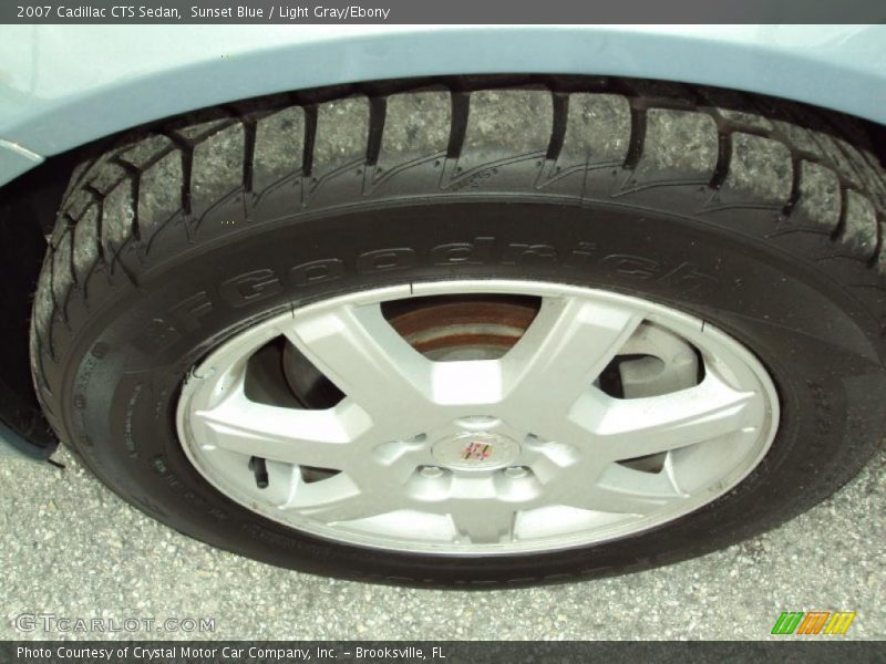 Sunset Blue / Light Gray/Ebony 2007 Cadillac CTS Sedan