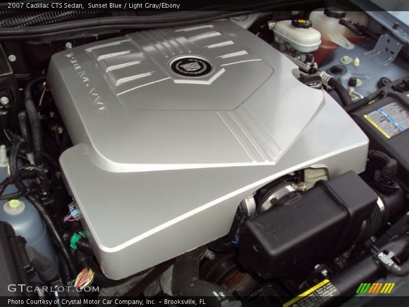 Sunset Blue / Light Gray/Ebony 2007 Cadillac CTS Sedan