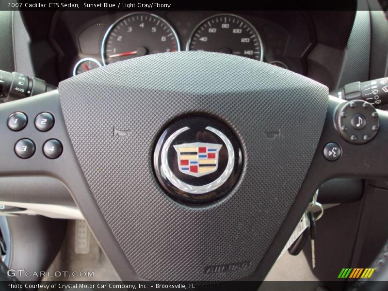 Sunset Blue / Light Gray/Ebony 2007 Cadillac CTS Sedan
