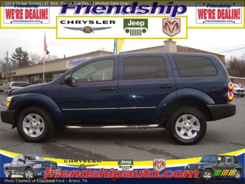 Patriot Blue Pearl / Medium Slate Gray 2004 Dodge Durango ST 4x4