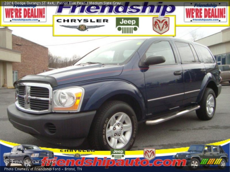 Patriot Blue Pearl / Medium Slate Gray 2004 Dodge Durango ST 4x4