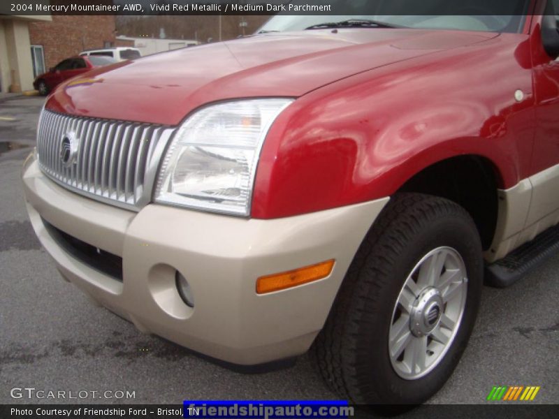 Vivid Red Metallic / Medium Dark Parchment 2004 Mercury Mountaineer AWD
