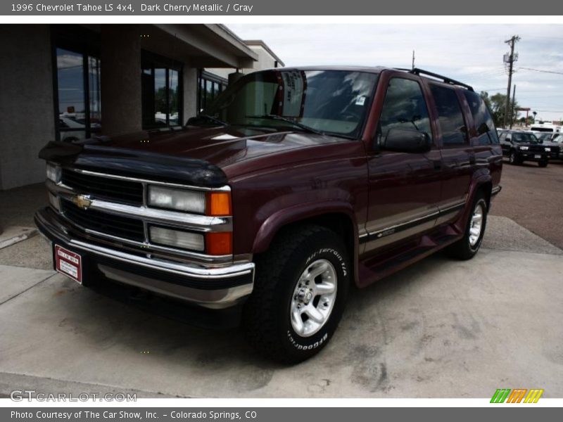 Dark Cherry Metallic / Gray 1996 Chevrolet Tahoe LS 4x4