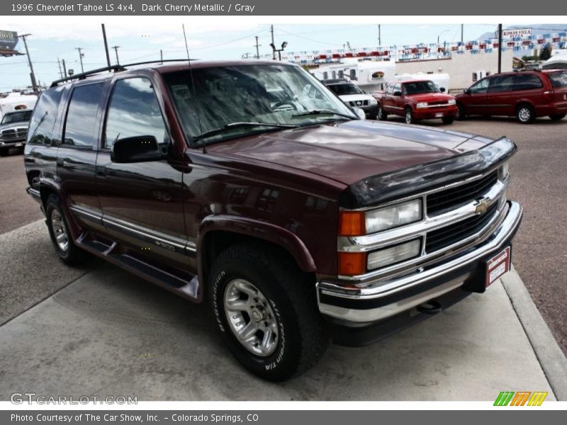 Dark Cherry Metallic / Gray 1996 Chevrolet Tahoe LS 4x4