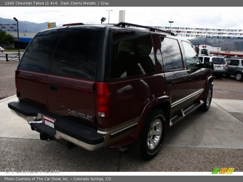 Dark Cherry Metallic / Gray 1996 Chevrolet Tahoe LS 4x4
