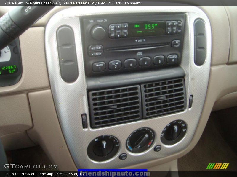 Vivid Red Metallic / Medium Dark Parchment 2004 Mercury Mountaineer AWD
