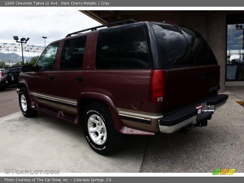 Dark Cherry Metallic / Gray 1996 Chevrolet Tahoe LS 4x4