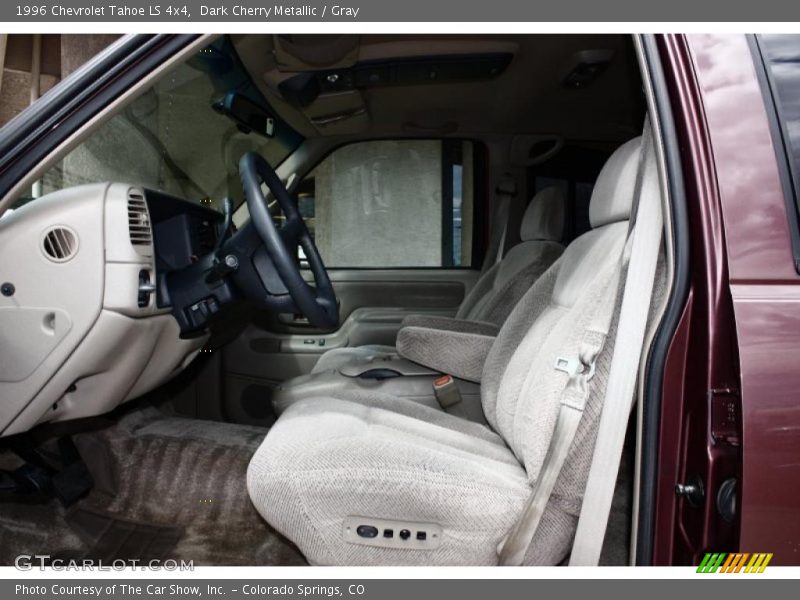 Dark Cherry Metallic / Gray 1996 Chevrolet Tahoe LS 4x4