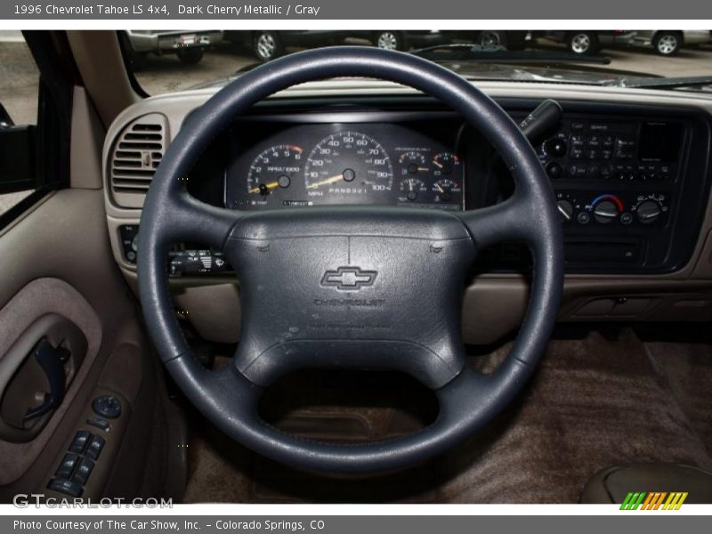 Dark Cherry Metallic / Gray 1996 Chevrolet Tahoe LS 4x4