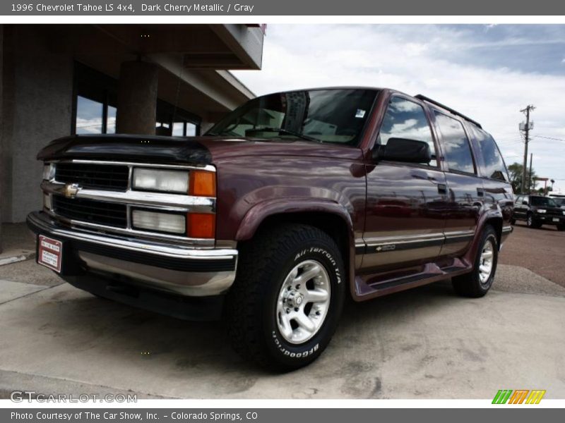 Dark Cherry Metallic / Gray 1996 Chevrolet Tahoe LS 4x4