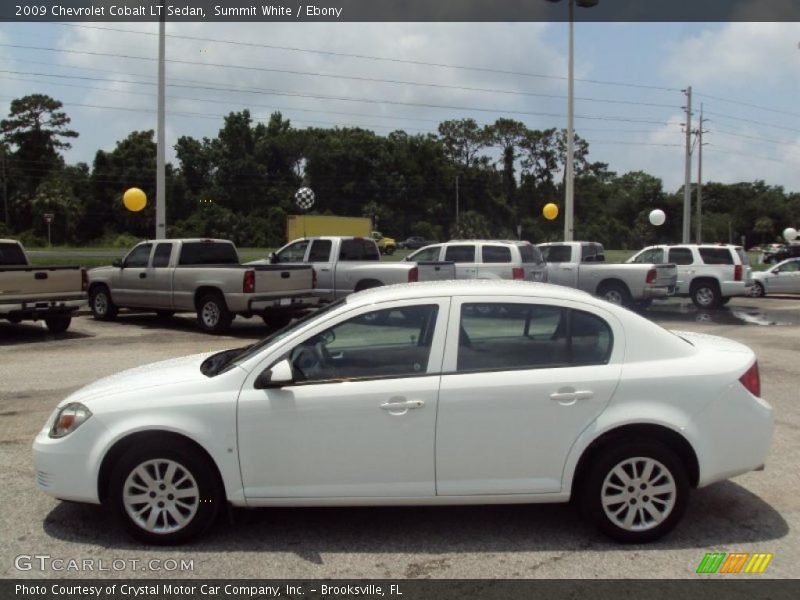 Summit White / Ebony 2009 Chevrolet Cobalt LT Sedan