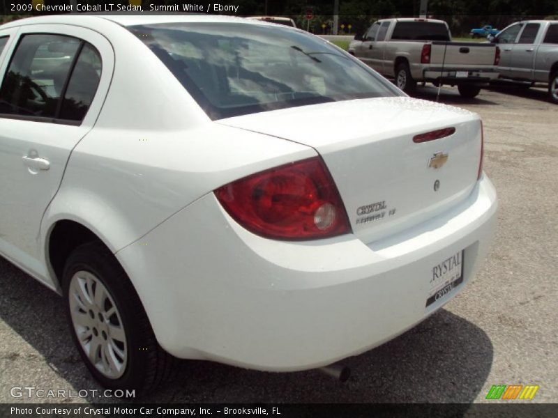 Summit White / Ebony 2009 Chevrolet Cobalt LT Sedan