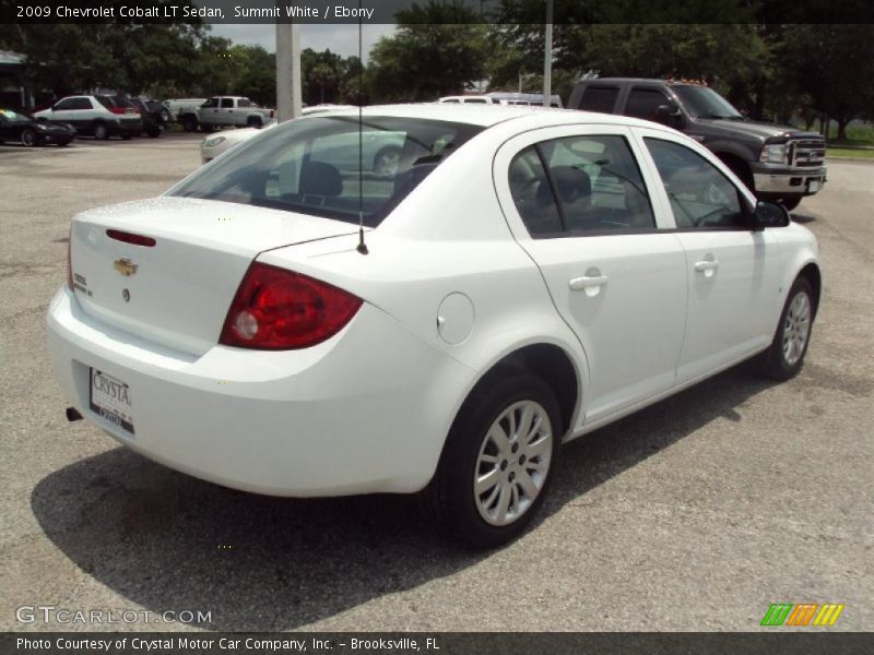 Summit White / Ebony 2009 Chevrolet Cobalt LT Sedan