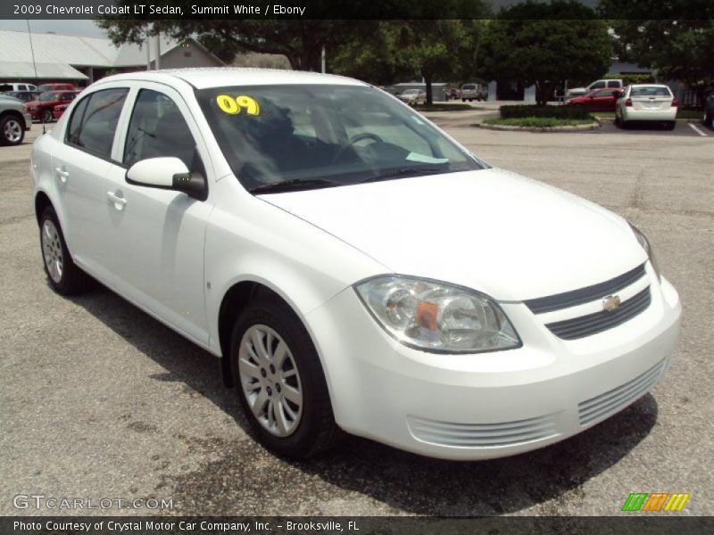 Summit White / Ebony 2009 Chevrolet Cobalt LT Sedan