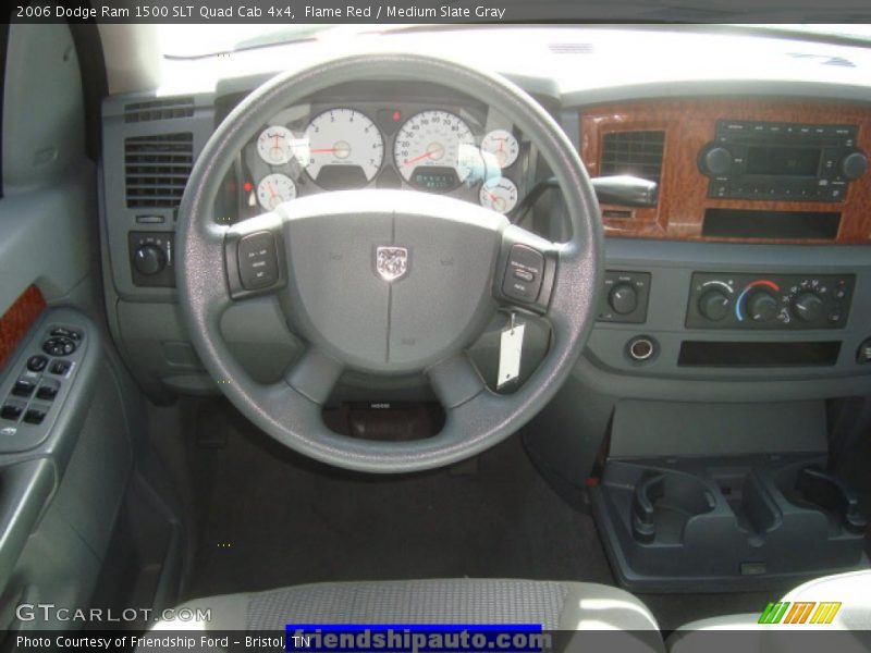 Flame Red / Medium Slate Gray 2006 Dodge Ram 1500 SLT Quad Cab 4x4