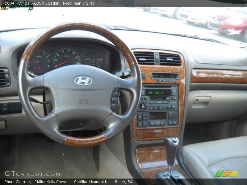 Ivory Pearl / Gray 2004 Hyundai XG350 L Sedan