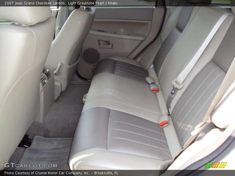 Light Graystone Pearl / Khaki 2007 Jeep Grand Cherokee Laredo