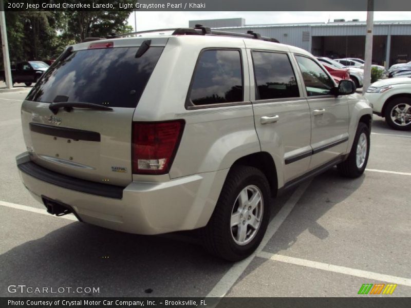 Light Graystone Pearl / Khaki 2007 Jeep Grand Cherokee Laredo