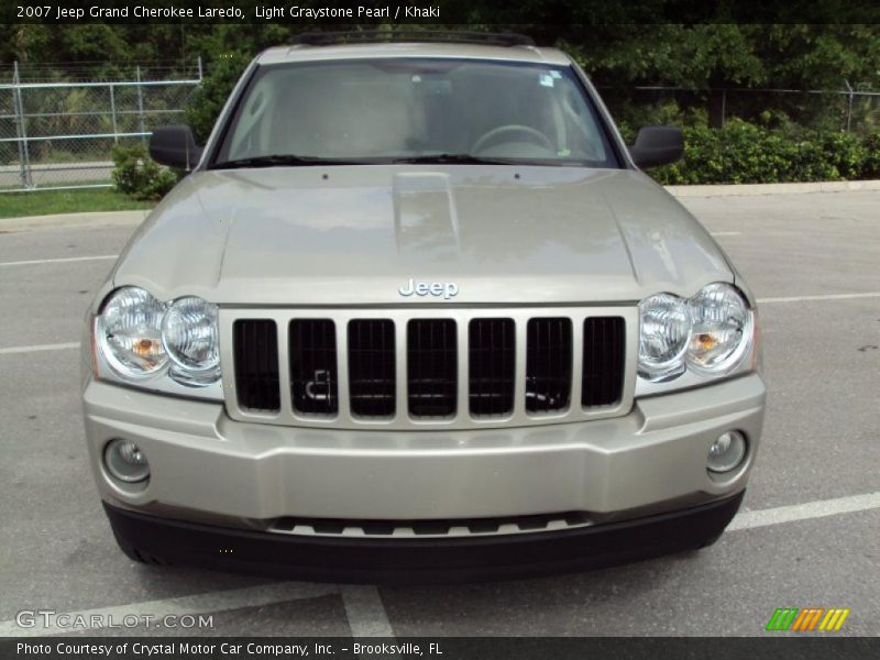 Light Graystone Pearl / Khaki 2007 Jeep Grand Cherokee Laredo