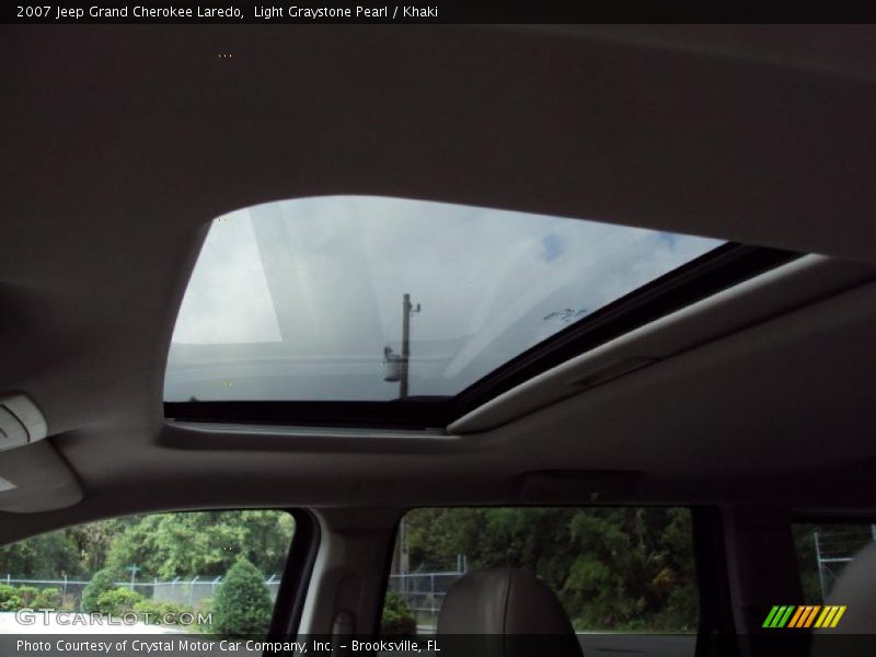 Light Graystone Pearl / Khaki 2007 Jeep Grand Cherokee Laredo