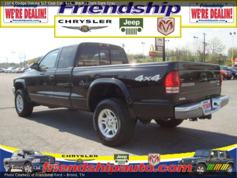 Black / Dark Slate Gray 2004 Dodge Dakota SLT Club Cab 4x4