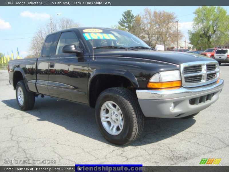 Black / Dark Slate Gray 2004 Dodge Dakota SLT Club Cab 4x4