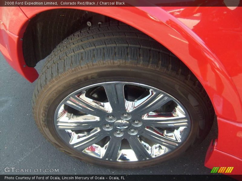 Colorado Red/Black / Charcoal Black 2008 Ford Expedition Limited