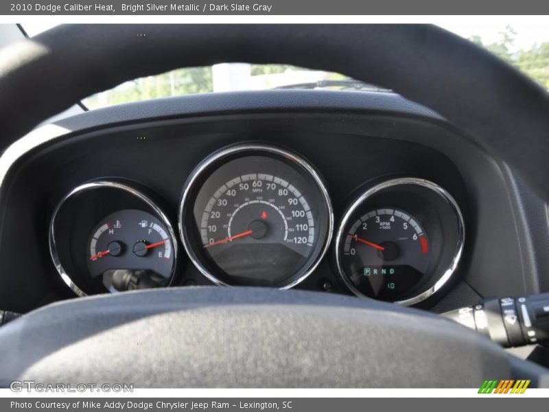 Bright Silver Metallic / Dark Slate Gray 2010 Dodge Caliber Heat