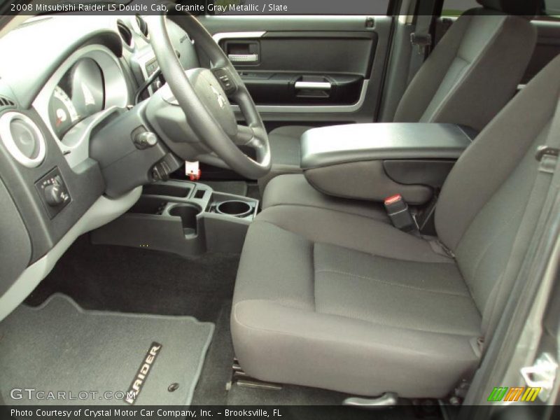 Granite Gray Metallic / Slate 2008 Mitsubishi Raider LS Double Cab