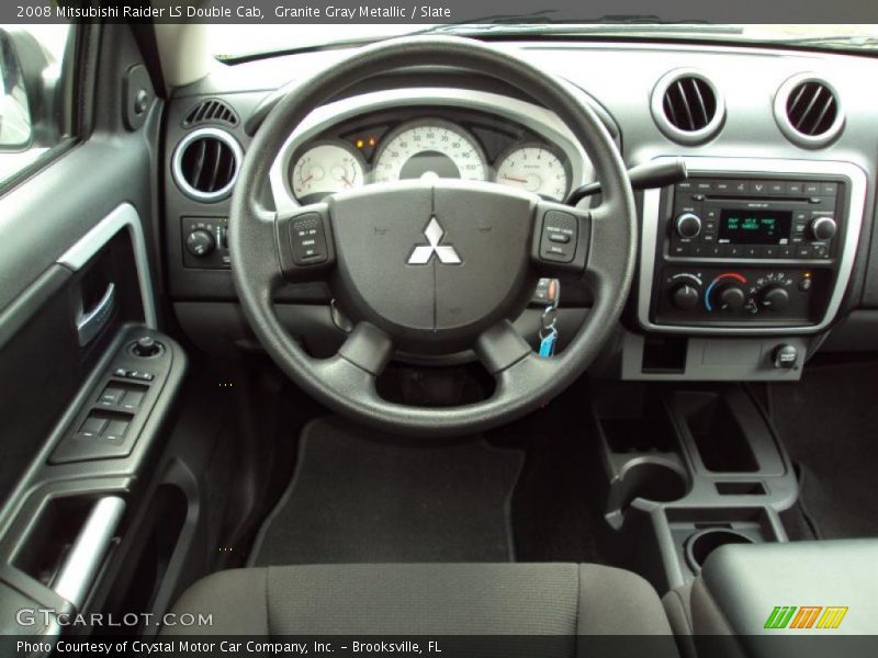 Granite Gray Metallic / Slate 2008 Mitsubishi Raider LS Double Cab