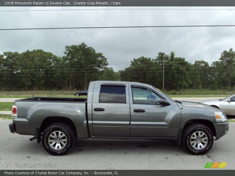 Granite Gray Metallic / Slate 2008 Mitsubishi Raider LS Double Cab