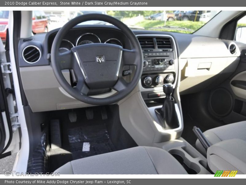 Stone White / Dark Slate Gray/Medium Graystone 2010 Dodge Caliber Express