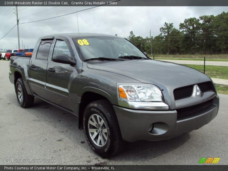 Granite Gray Metallic / Slate 2008 Mitsubishi Raider LS Double Cab