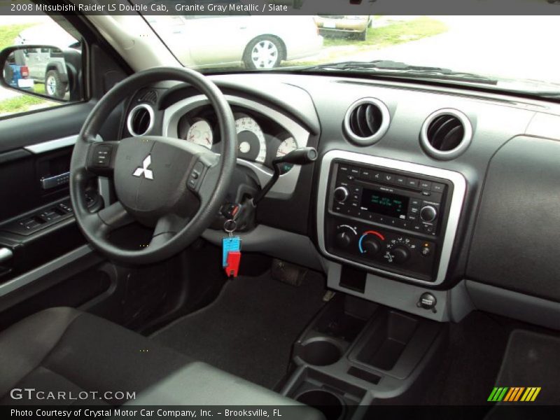 Granite Gray Metallic / Slate 2008 Mitsubishi Raider LS Double Cab