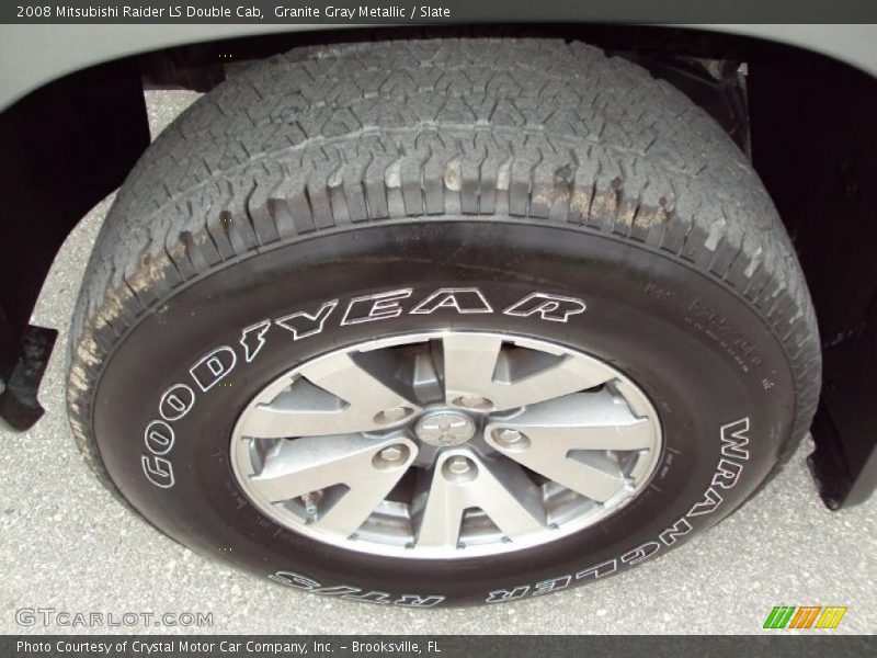 Granite Gray Metallic / Slate 2008 Mitsubishi Raider LS Double Cab