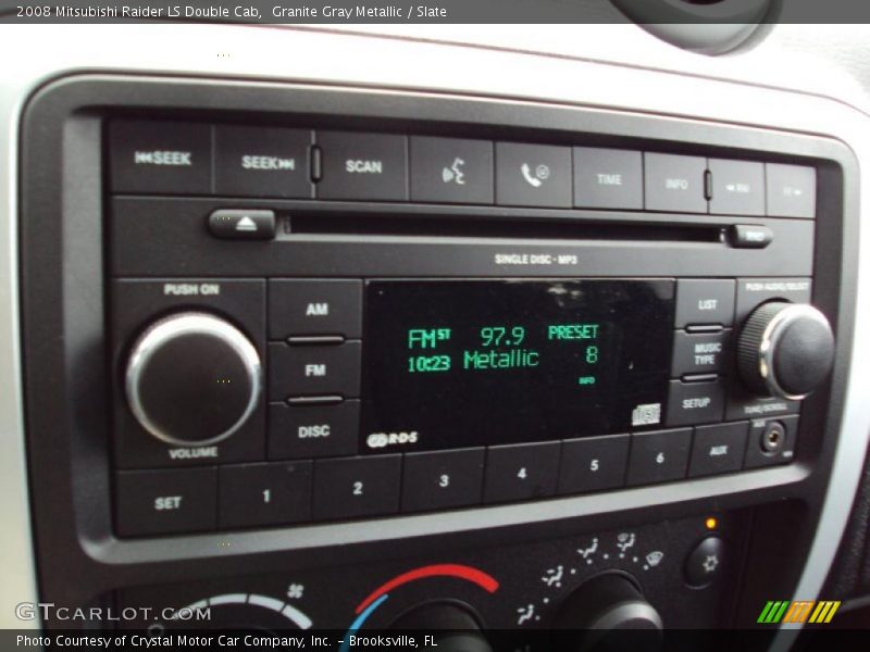 Granite Gray Metallic / Slate 2008 Mitsubishi Raider LS Double Cab