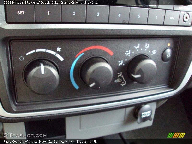 Granite Gray Metallic / Slate 2008 Mitsubishi Raider LS Double Cab