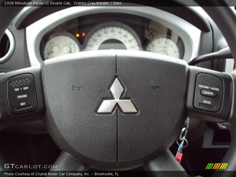 Granite Gray Metallic / Slate 2008 Mitsubishi Raider LS Double Cab