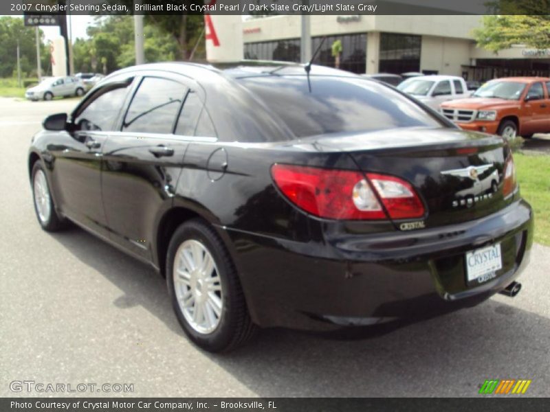 Brilliant Black Crystal Pearl / Dark Slate Gray/Light Slate Gray 2007 Chrysler Sebring Sedan
