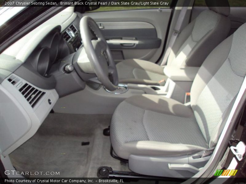 Brilliant Black Crystal Pearl / Dark Slate Gray/Light Slate Gray 2007 Chrysler Sebring Sedan